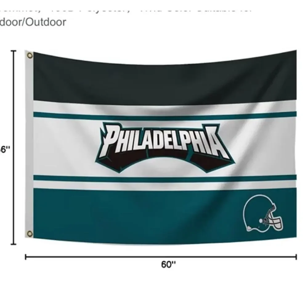 BRAND NEW ~ Philadelphia Eagles NFL Football Team Heavy Duty Flag ~ 3' x 5'
